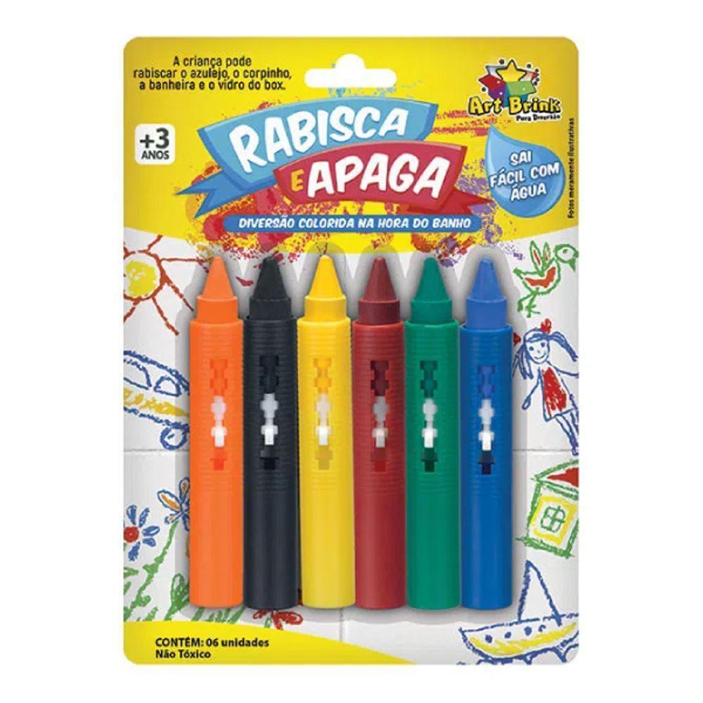 Caneta Rabisca E Apaga Com 6 - Art Brink - 1