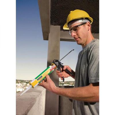 Pistola Para Tubo De Silicone 280 Ml Com Chapas Em Aço