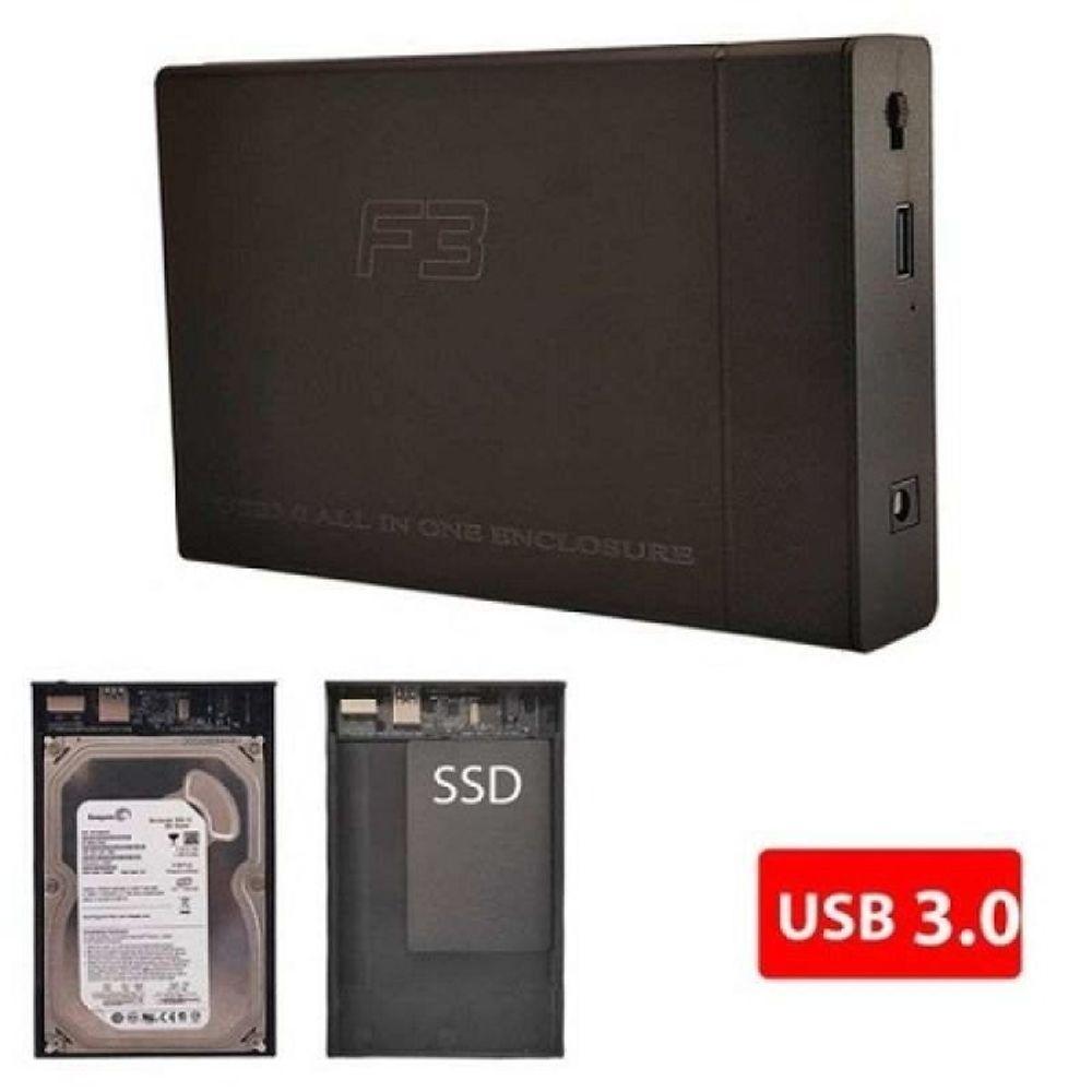 Gaveta Externa Usb 3 0 Hd 3 5 2 5 Cs 3 2em1 F3 Preto - 1
