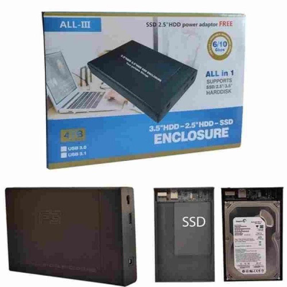 Gaveta Externa Usb 3 0 Hd 3 5 2 5 Cs 3 2em1 F3 Preto - 2