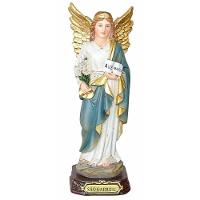 Santo Imagem Anjo Gabriel Resina Homem Forte De Deus 16cm - 1