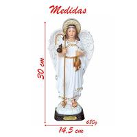 Santo Imagem Arcanjo Rafael Resina 30cm - 2
