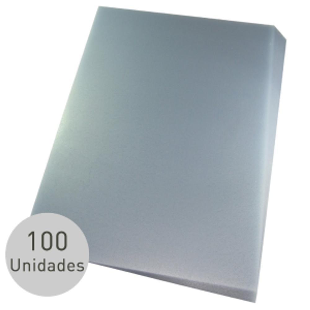 Capa para Encadernação A4 Transparente PP Couro 0,30mm 100un - 2