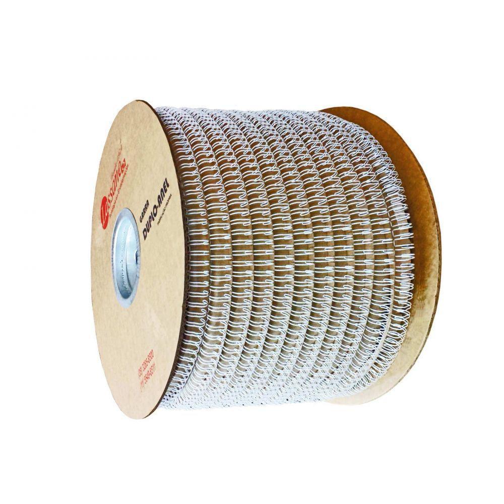 Bobina Garras Duplo Anel Wire-O 2X1 7/8 180 Folhas Prata - 2