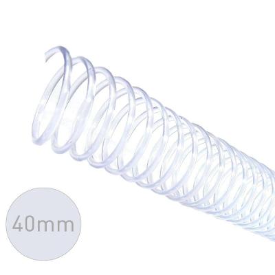 Espirais Encadernação Cristal 40mm 350 Folhas 20 Unidades