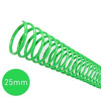 Espiral para Encadernação Verde 25mm 160 Folhas 45 Unidades - 4