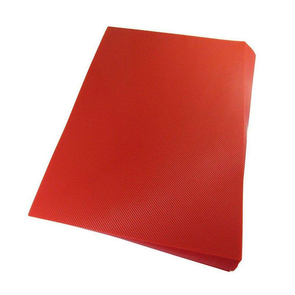 Capa Encadernação A4 Vermelha Pp Line 0,30mm 100 Unidades - 1