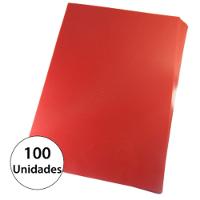 Capa Encadernação A4 Vermelha Pp Line 0,30mm 100 Unidades - 2