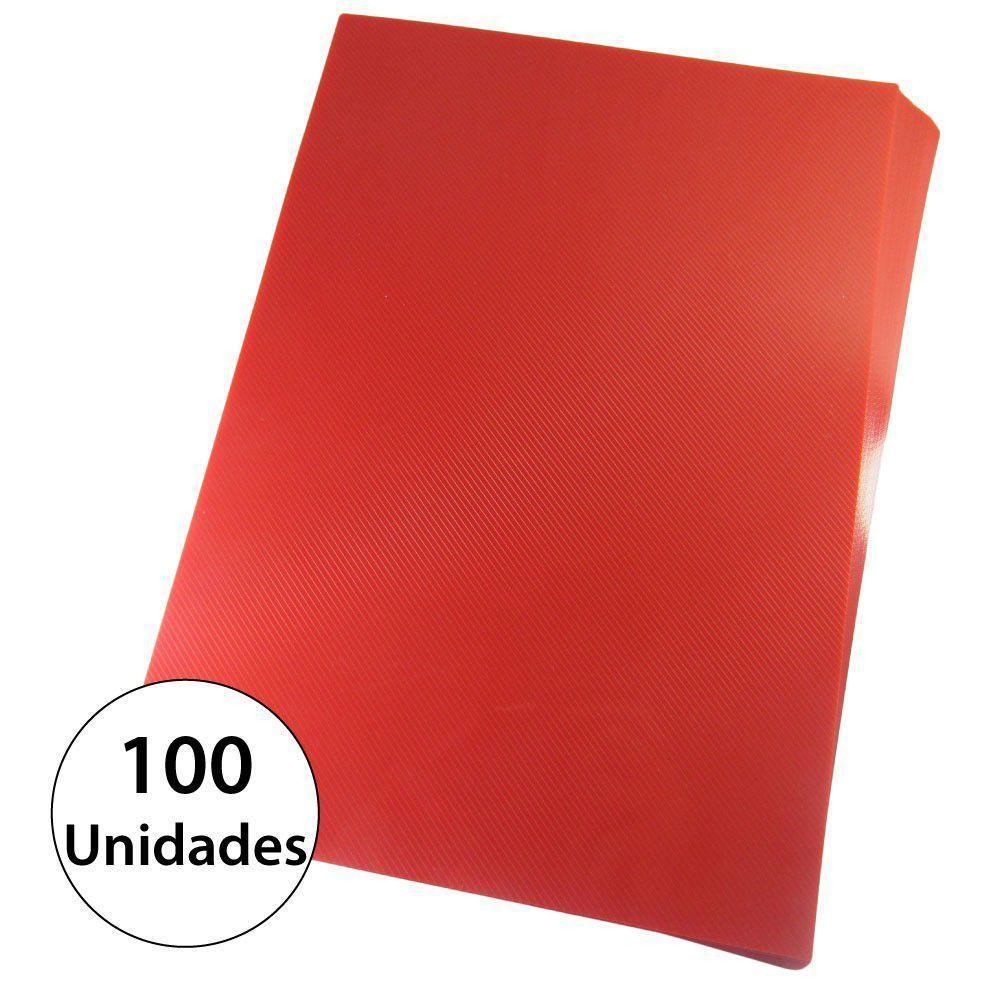 Capa Encadernação A3 Vermelha PP Line 0,30mm 100 Unidades - 4
