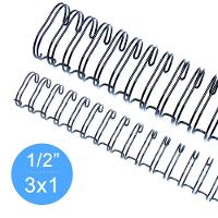 Wire-o Garra Duplo 1/2 100 Folha Carta 3x1 Preto 100 Unidade - 4