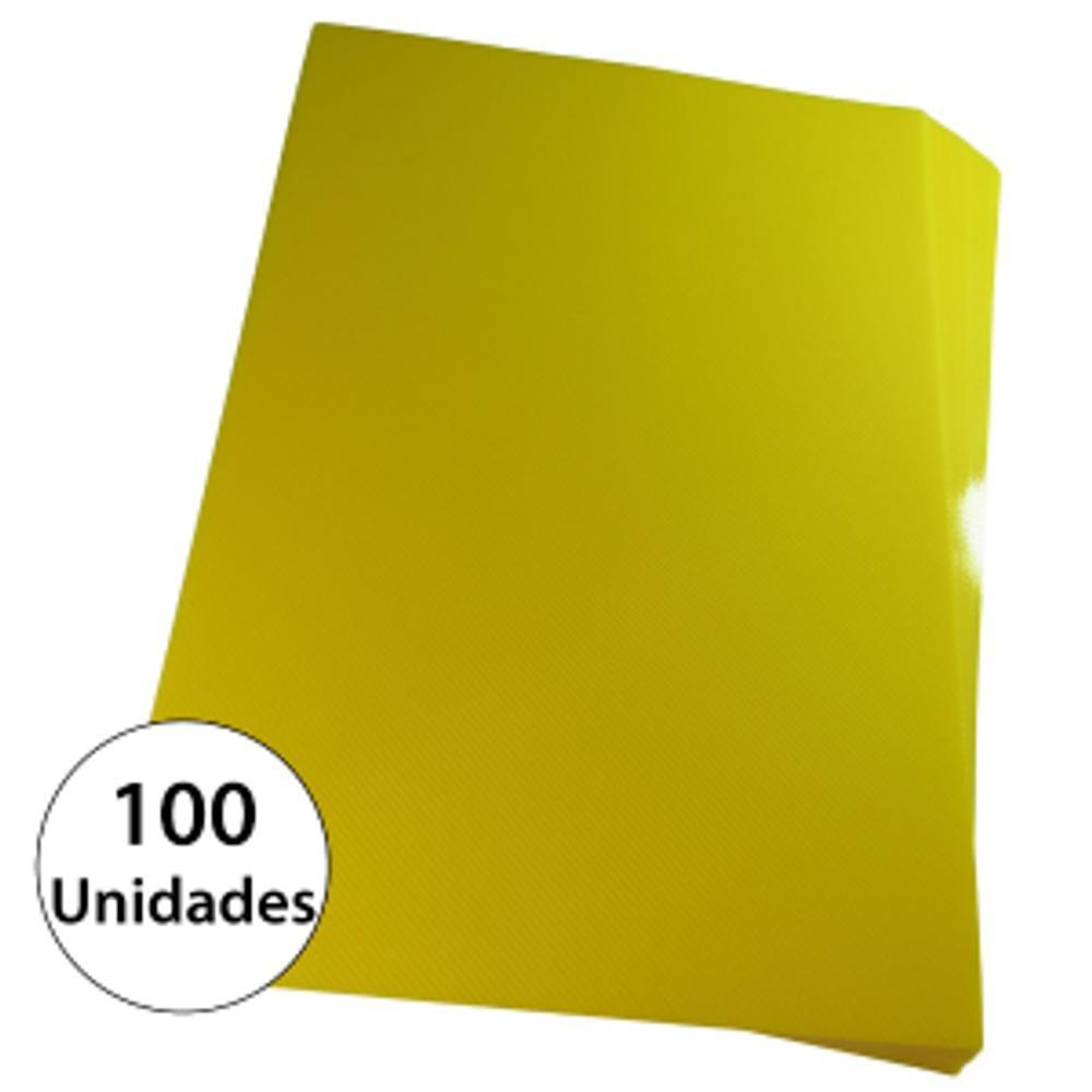 Capa para Encadernação A4 Amarela PP Line 0,30mm 100 Unidade - 2