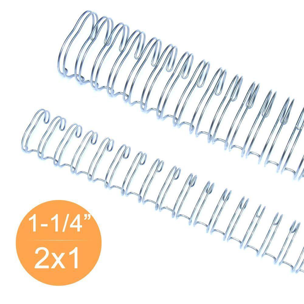 Wire-o 1´´1/4 270 Folhas Carta 2x1 Prata Silver 25 Unidades - 4