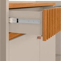 Buffet Lucca Retrô Com Bar Linea Brasil Nature Com Off White - 7