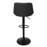 Kit 3 Banquetas Estofadas c/encosto p/Cozinha Gir.Preta - 3