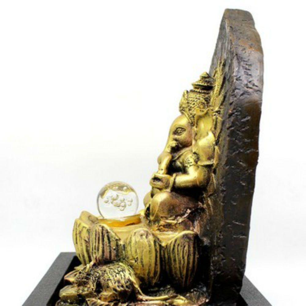 Fonte Água Decorativa Resina Cascata Iluminação Led Bivolt - 8