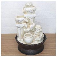 Fonte De água Decorativa Cascata Anjo 3 Quedas Luz De Led Bivolt - 1