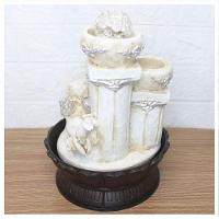 Fonte De água Decorativa Cascata Anjo 3 Quedas Luz De Led Bivolt - 2