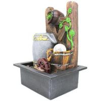 Fonte Água Decorativa Resina Cascata Iluminação Led Bivolt - 2