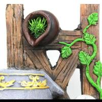 Fonte Água Decorativa Resina Cascata Iluminação Led Bivolt