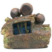 Fonte Água Decorativa Resina Cascata Iluminação Led Bivolt