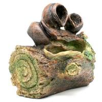 Fonte Água Decorativa Resina Cascata Iluminação Led Bivolt - 8