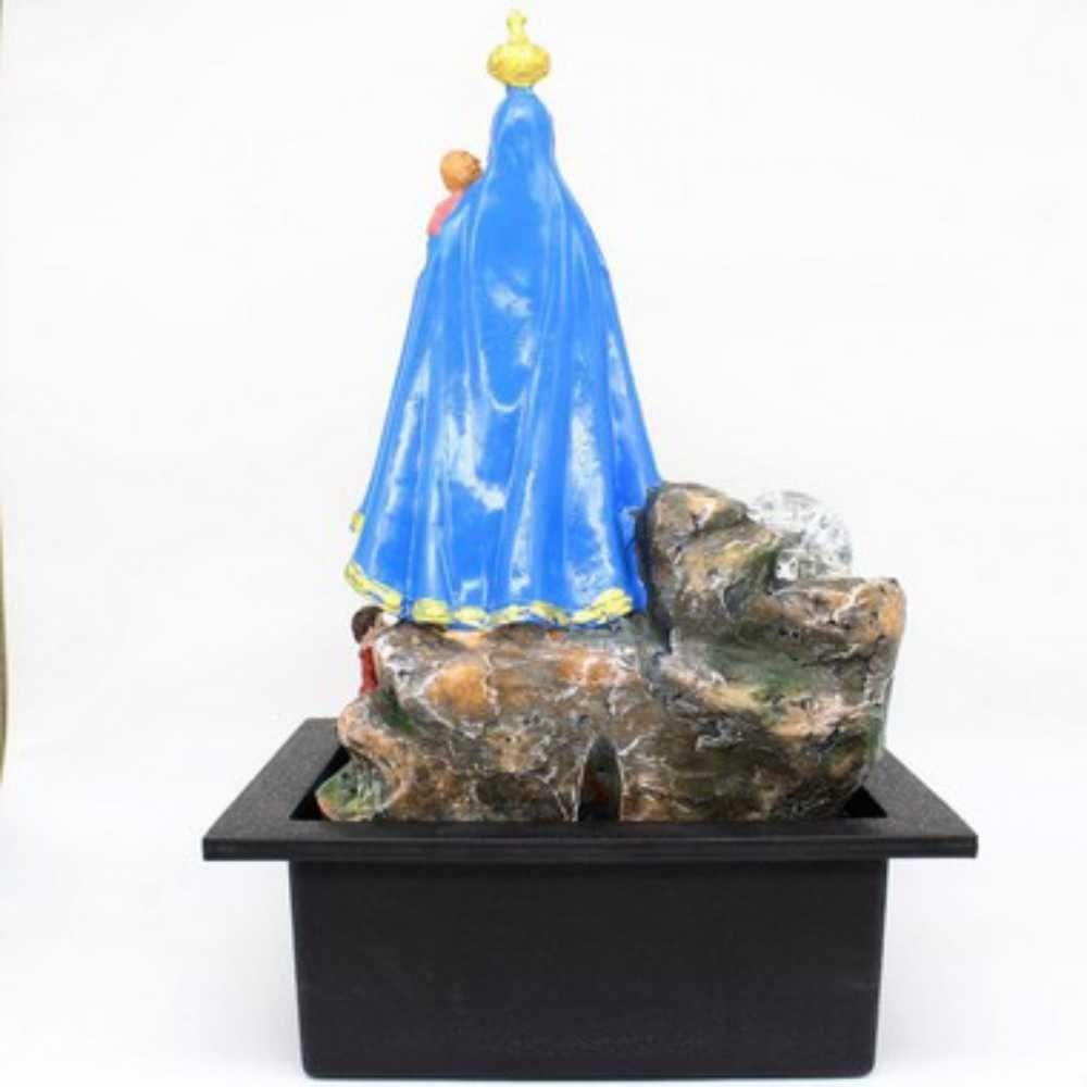 Fonte Água Decorativa Resina Cascata Iluminação Led Bivolt - 5