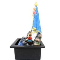 Fonte Água Decorativa Resina Cascata Iluminação Led Bivolt