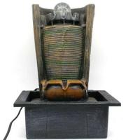 Fonte Água Decorativa Resina Cascata Iluminação Led Bivolt - 2