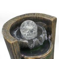 Fonte Água Decorativa Resina Cascata Iluminação Led Bivolt - 10