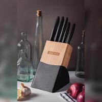 Kit - 2 Jogos De Facas Plenus Lâminas Aço Inox E Suporte De Madeira 6 Peças - Tramontina - 5