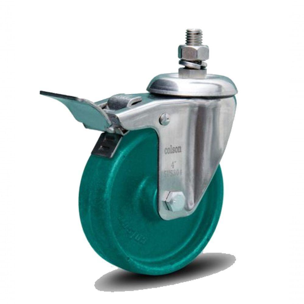 Rodizio Alta Temperatura Inox3 Pol.Gir.Espiga C/Freio 230ºc - 1