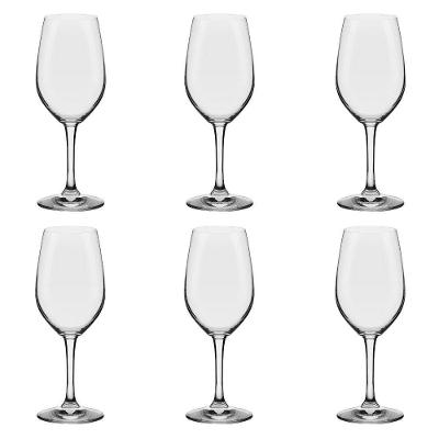 Conjunto de Taças de Cristal para Vinho 6 Peças 380ML Transparente Oxford