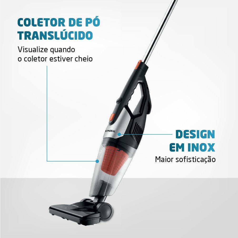 Aspirador De Pó Mondial Turbo Premium Ap-31 Aspirador Po-220v-preto/laranja - 6