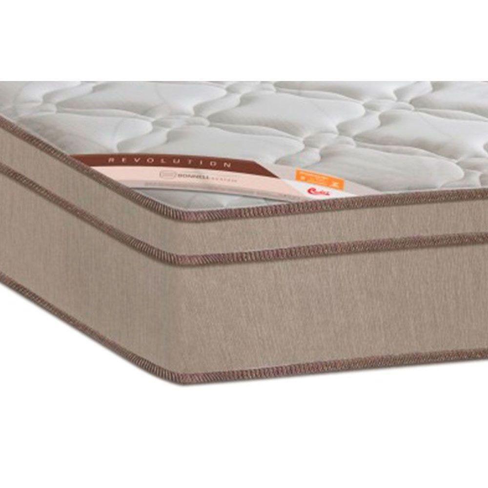 Cama Box Baú Solteiro: Colchão Molas Castor Bonnel Revolution + Base Crc Suede Clean(88x188) - 2