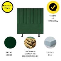 Cabeceira Cama Box Solteiro 100 Cm Sophia Carla Suede Cor:verde Musgo - 5