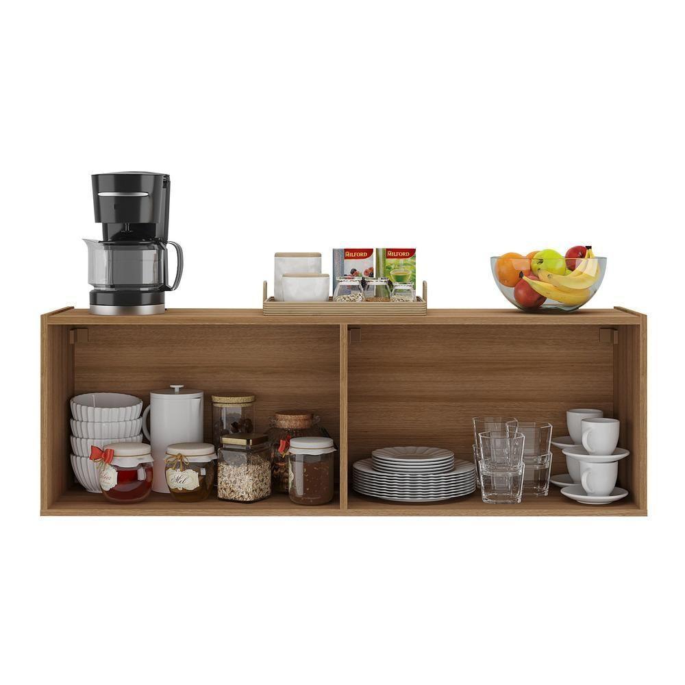 Balcão De Cozinha Suspenso 4 Portas Multimóveis Mp2167 Rustic Rustic - 3