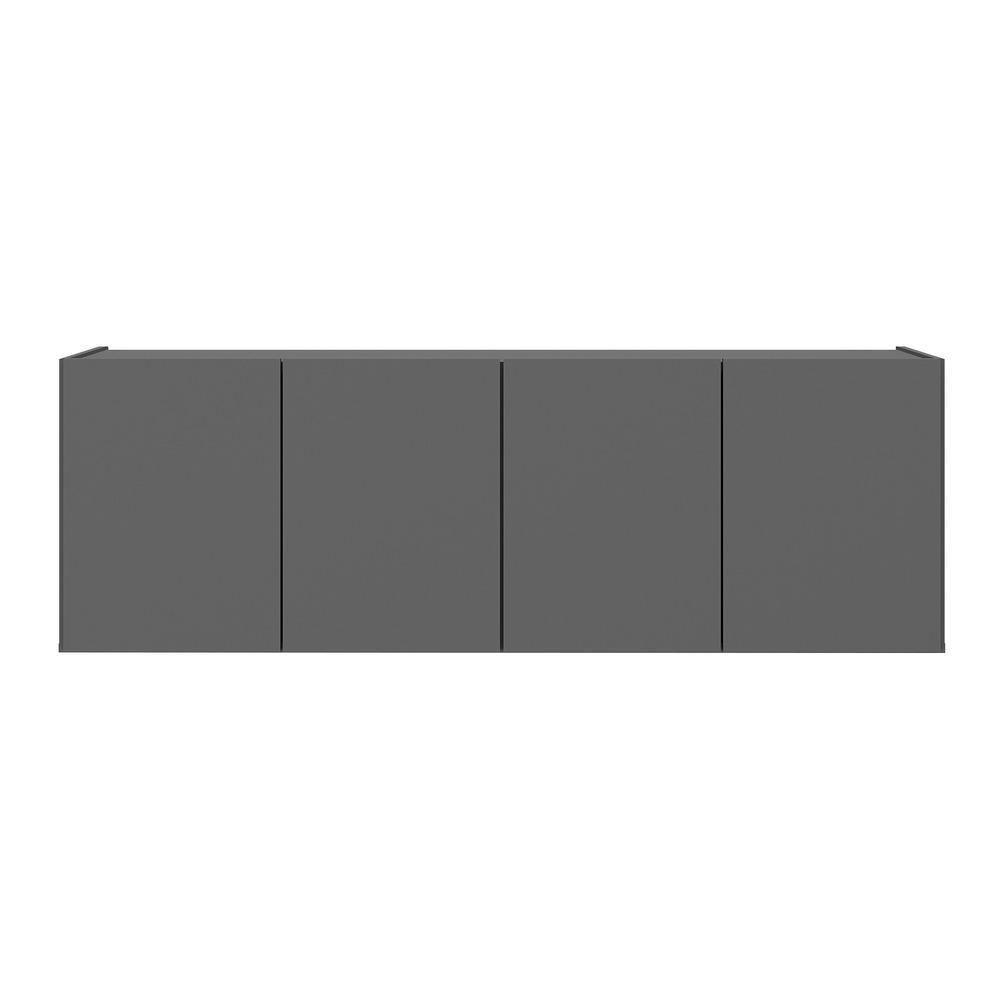 Balcão De Cozinha Suspenso 4 Portas Multimóveis Mp2167 Grafite Grafite - 2