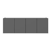 Balcão De Cozinha Suspenso 4 Portas Multimóveis Mp2167 Grafite Grafite - 2