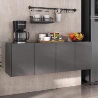 Balcão De Cozinha Suspenso 4 Portas Multimóveis Mp2167 Grafite Grafite - 5