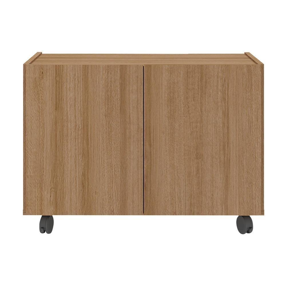 Gabinete Armário De Banheiro 62,5cm Com Rodízios 2 Portas Multimóveis Mp5043 Rustic Rustic - 4