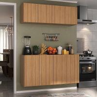Kit Armário De Cozinha E Aparador 4 Portas Multimóveis Mp2162 Rustic Rustic - 3