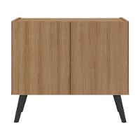 Gabinete Armário De Banheiro 62,5cm Retrô 2 Portas Multimóveis Mp5045 Rustic/preto Rustic/preto - 5