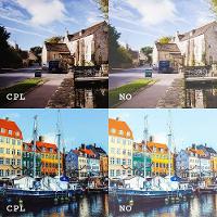 Filtro Polarizado CPL 52mm com tampa da Lente para GoPro 5,6,7 Black - 2