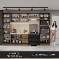 Armário De Cozinha Completa 330cm Rustic Stella Madesa 02 Rustic - 2