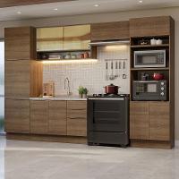 Armário De Cozinha Completa 330cm Rustic Stella Madesa 03 Rustic - 1