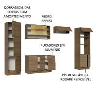 Armário De Cozinha Completa 330cm Rustic Stella Madesa 03 Rustic - 7