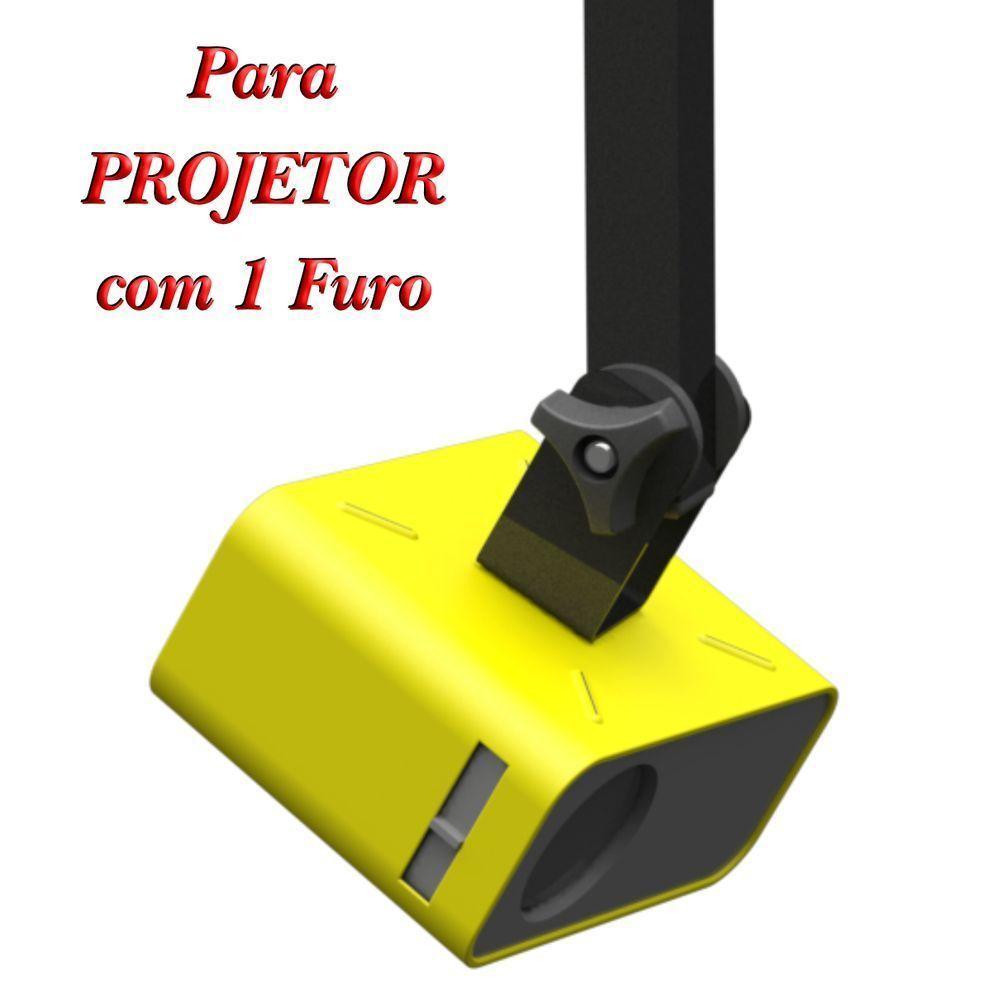 Suporte Projetor Datashow Teto Braço 20 Cm Preto - 10