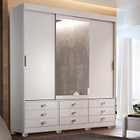 Guarda-roupa Texas 3 Portas De Correr Rufato Branco - 1