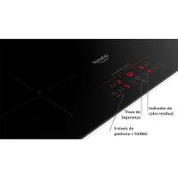 Cooktop De Indução 4 Bocas Preto Com Trava De Segurança Dako Supreme Preto 220v - 13