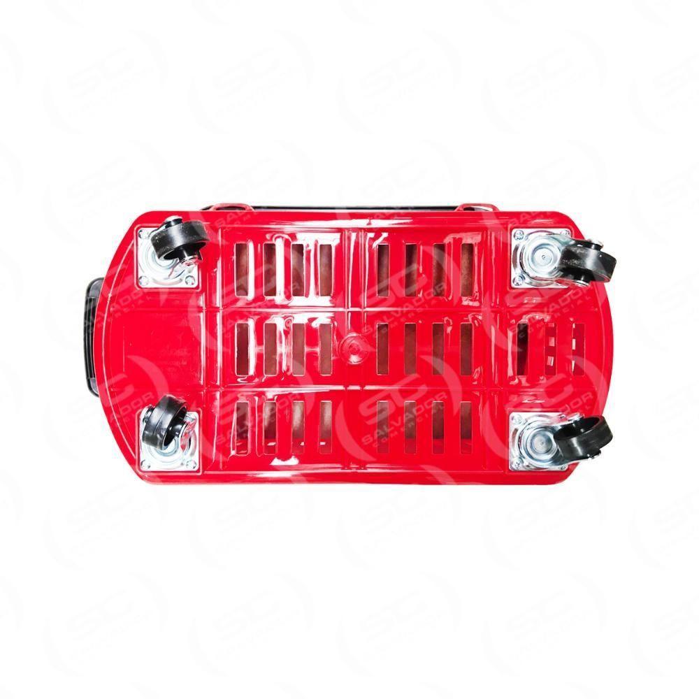 Kit - 5 Cestos Grande Com Rodízio D300 Cód. 3300 Preto - Della Plast - 5